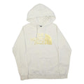 THE NORTH FACE Womens White Hoodie L Cotton Blend Pullover Drawstring Hood