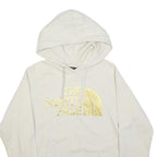 THE NORTH FACE Womens White Hoodie L Cotton Blend Pullover Drawstring Hood