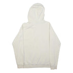 THE NORTH FACE Womens White Hoodie L Cotton Blend Pullover Drawstring Hood