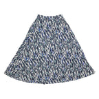 WHITE STUFF Womens Blue White & Pink Patterned Swing Midi Viscose Blend Skirt UK