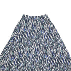 WHITE STUFF Womens Blue White & Pink Patterned Swing Midi Viscose Blend Skirt UK