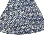 WHITE STUFF Womens Blue White & Pink Patterned Swing Midi Viscose Blend Skirt UK