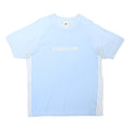 ADIDAS ORIGINALS Mens Blue & Light Blue Graphic T-Shirt L Short Sleeve Crew Neck