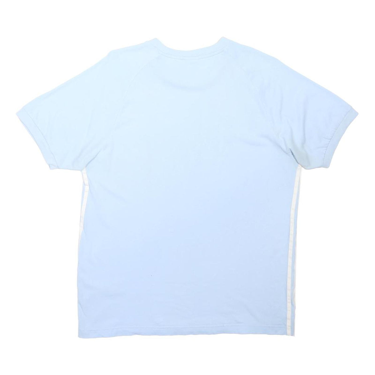 ADIDAS ORIGINALS Mens Blue & Light Blue Graphic T-Shirt L Short Sleeve Crew Neck