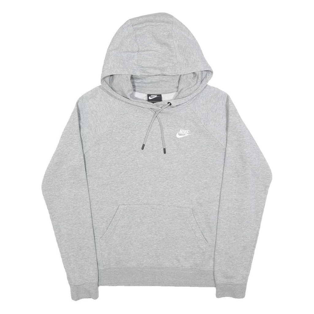 NIKE Mens Grey Hoodie S Cotton Pullover Drawstring Hood Casual Sportswear