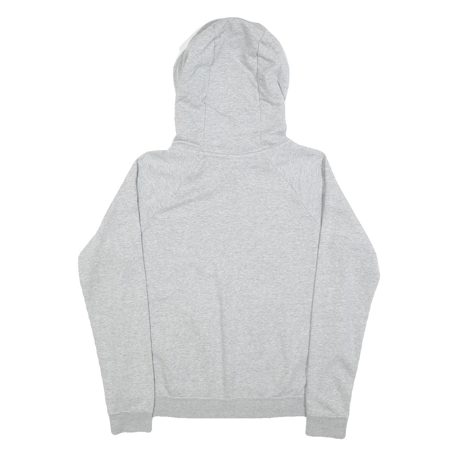 NIKE Mens Grey Hoodie S Cotton Pullover Drawstring Hood Casual Sportswear
