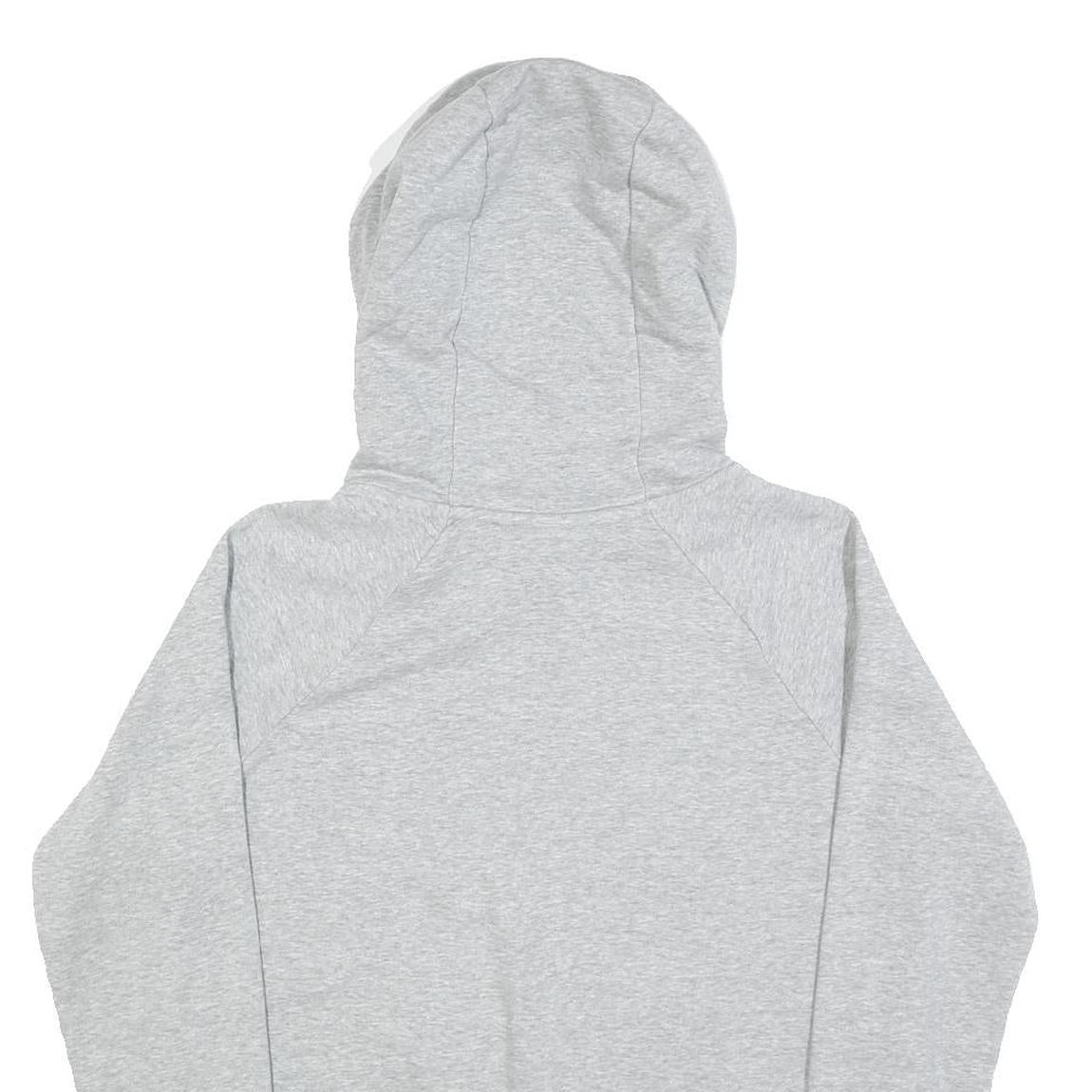 NIKE Mens Grey Hoodie S Cotton Pullover Drawstring Hood Casual Sportswear