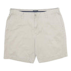 NAUTICA Mens Shorts Beige Casual Plain XL W38 Cotton Comfortable Classic Fit