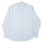 TIMBERLAND Slim Fit Mens Flannel Shirt Blue Long Sleeve 2XL