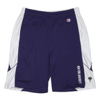 CHAMPION Mens Shorts Blue & White New York University XL W32 Sports Casual