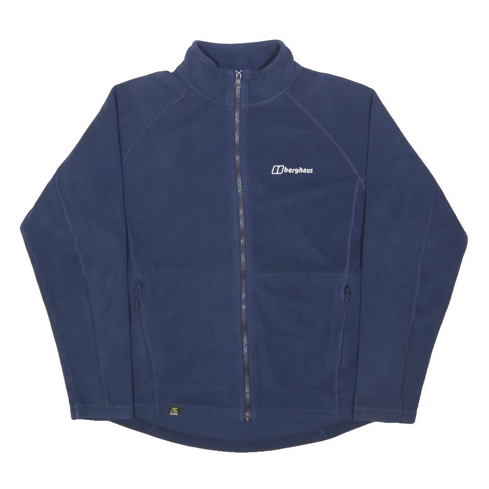 BERGHAUS Mens Blue Polyester Zip Jacket S Fleece Casual Outdoor Lightweight