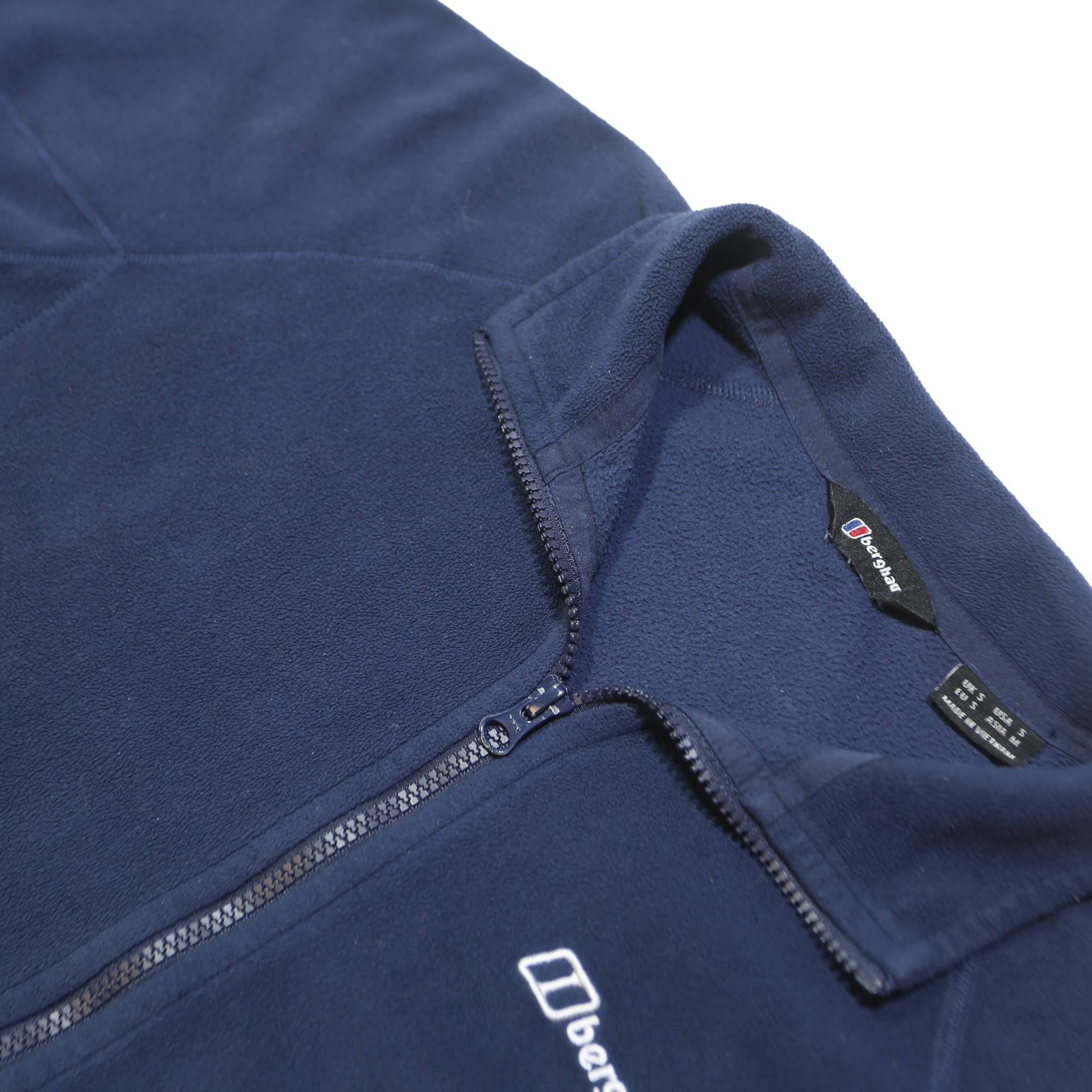 BERGHAUS Mens Blue Polyester Zip Jacket S Fleece Casual Outdoor Lightweight