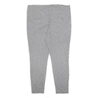 PEACOCKS Womens Black & White Slim Skinny Checked Trousers W40 L28 Polyester