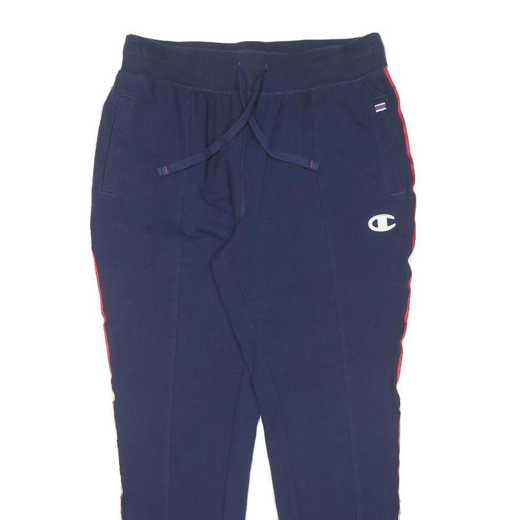CHAMPION Womens Joggers Navy & White Cotton Slim Tapered M W28 L25