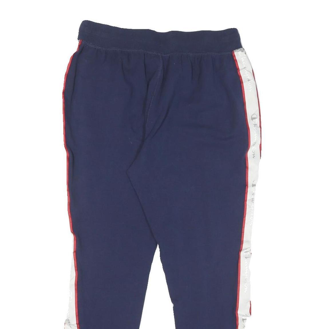 CHAMPION Womens Joggers Navy & White Cotton Slim Tapered M W28 L25