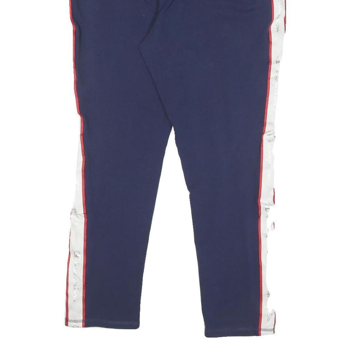 CHAMPION Womens Joggers Navy & White Cotton Slim Tapered M W28 L25
