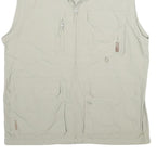 SALEWA Mens Beige Outdoor Vest L Polyamide Plain Lightweight Zip Pockets