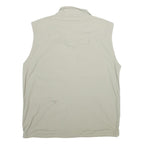 SALEWA Mens Beige Outdoor Vest L Polyamide Plain Lightweight Zip Pockets