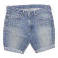 LEVI'S Mens Denim Blue Casual Shorts L W34 Cotton Blend Casual Vintage Style