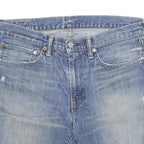 LEVI'S Mens Denim Blue Casual Shorts L W34 Cotton Blend Casual Vintage Style