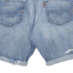 LEVI'S Mens Denim Blue Casual Shorts L W34 Cotton Blend Casual Vintage Style
