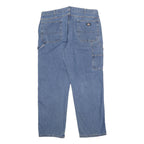 DICKIES Mens Jeans Blue Relaxed Straight Denim Medium W40 L32 Cotton Zip