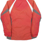 COLUMBIA Womens Red & Grey Outdoor Jacket M Polyester Blend Water Resistant Zip