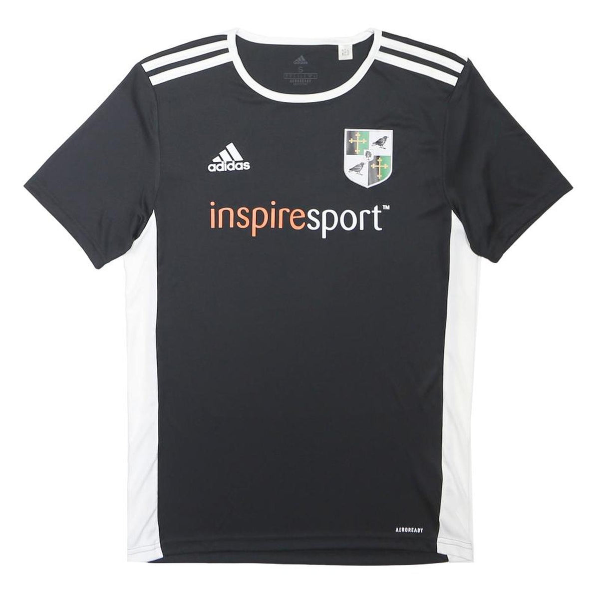 ADIDAS Mens Black & White Graphic T-Shirt S Short Sleeve Crew Neck Sportswear
