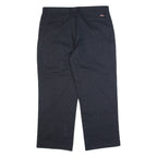 DICKIES Workwear Mens Trousers Black Regular Straight W38 L30