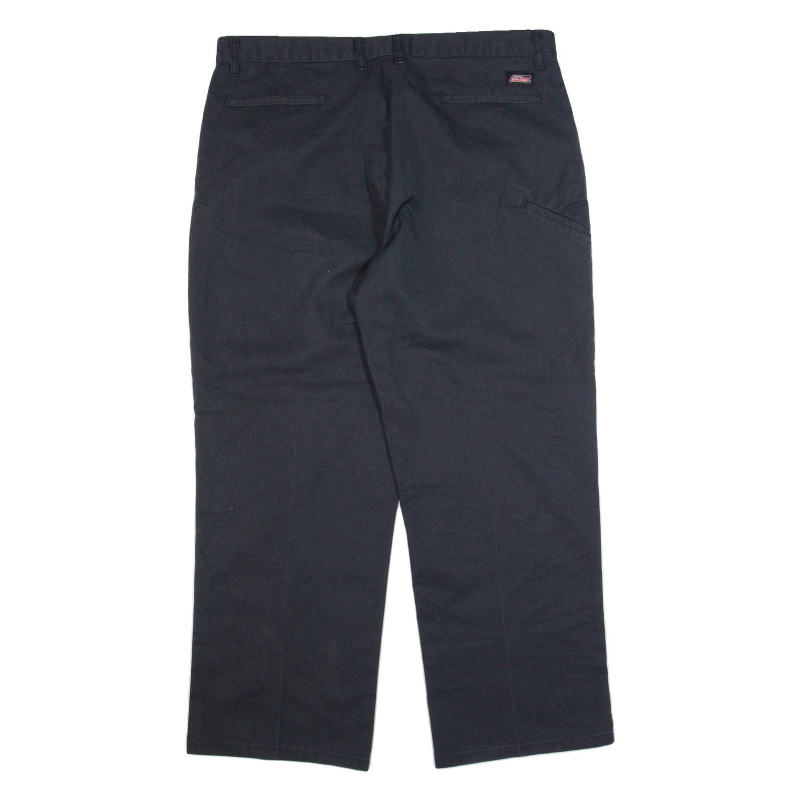 DICKIES Workwear Mens Trousers Black Regular Straight W38 L30