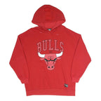 NBA Mens Red Chicago Bulls Pullover Hoodie XS Cotton Blend Graphic Print