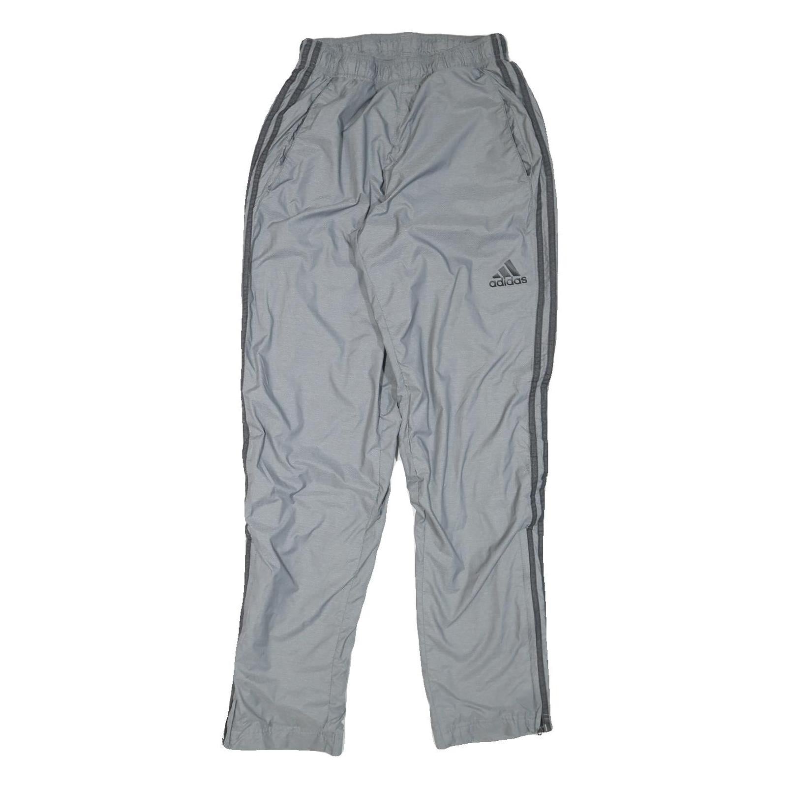 ADIDAS Mens Joggers Grey & Dark Grey Slim Tapered S W25 L31 Sports Casual