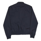 SCHOTT Mens Navy Blue Harrington Jacket M Polycotton Plain Zip Casual