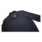 SCHOTT Mens Navy Blue Harrington Jacket M Polycotton Plain Zip Casual