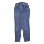 LEVI'S Womens Jeans Blue Slim Straight Denim Medium W25 L28 Classic Fit Button