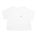 LEVI'S Womens White Cotton T-Shirt L Short Sleeve Crew Neck Pocket Plain