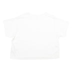 LEVI'S Womens White Cotton T-Shirt L Short Sleeve Crew Neck Pocket Plain