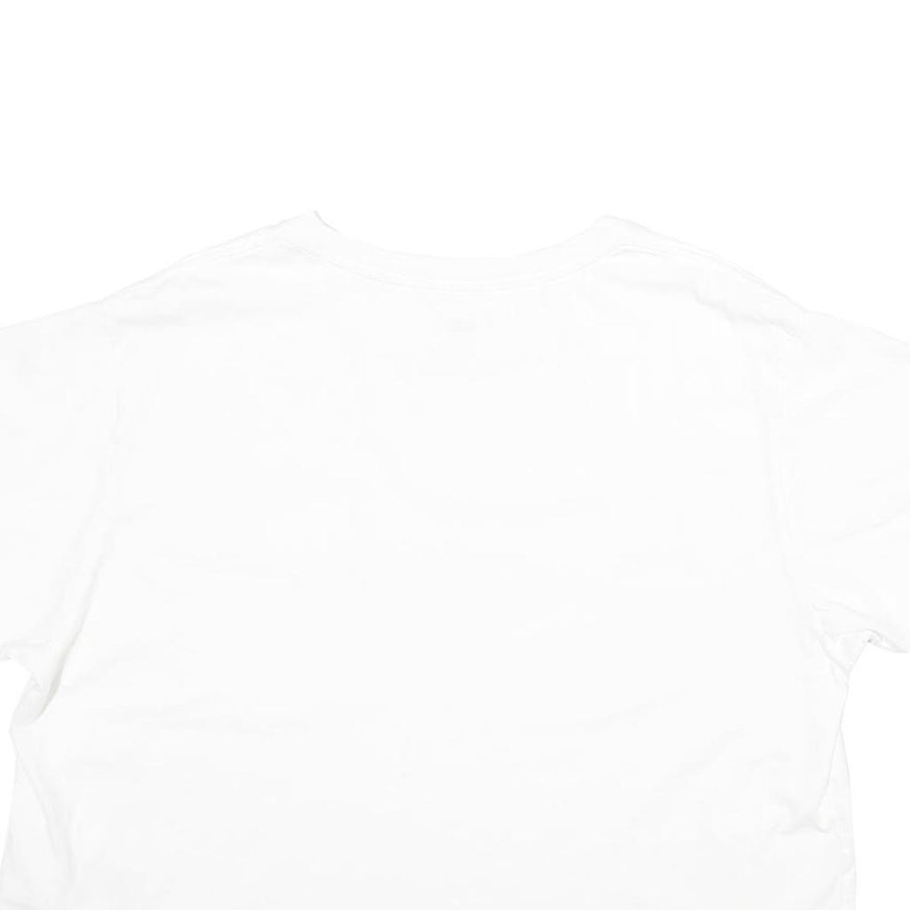 LEVI'S Womens White Cotton T-Shirt L Short Sleeve Crew Neck Pocket Plain