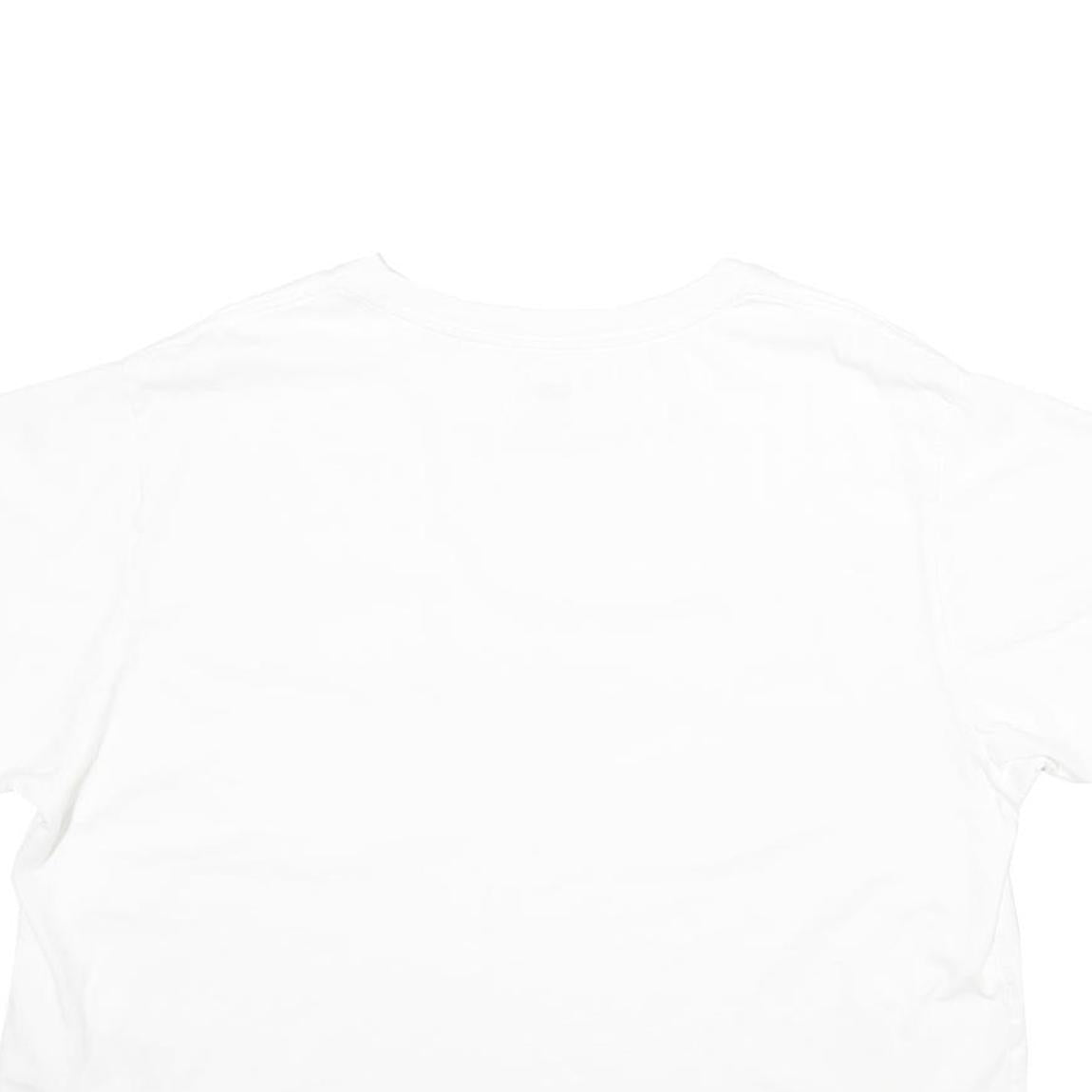 LEVI'S Womens White Cotton T-Shirt L Short Sleeve Crew Neck Pocket Plain