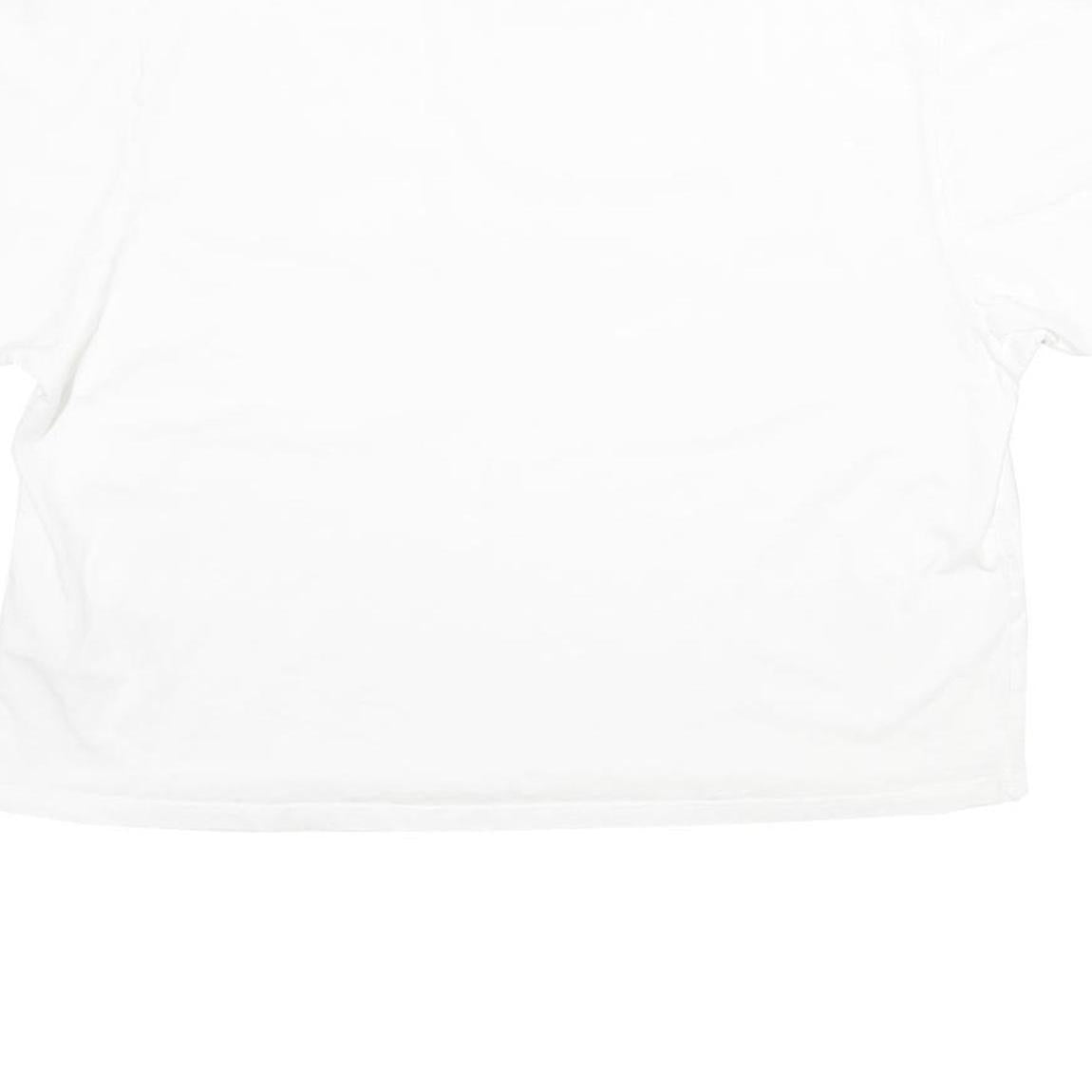 LEVI'S Womens White Cotton T-Shirt L Short Sleeve Crew Neck Pocket Plain