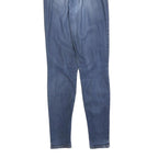 LEVI'S 721 Womens Slim Blue Denim Medium W23 L32 Slim Fit Zip Jeans