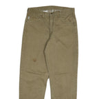 CARHARTT Mens Cotton Blend Relaxed Fit Beige Trousers W32 L32 Workwear Casual