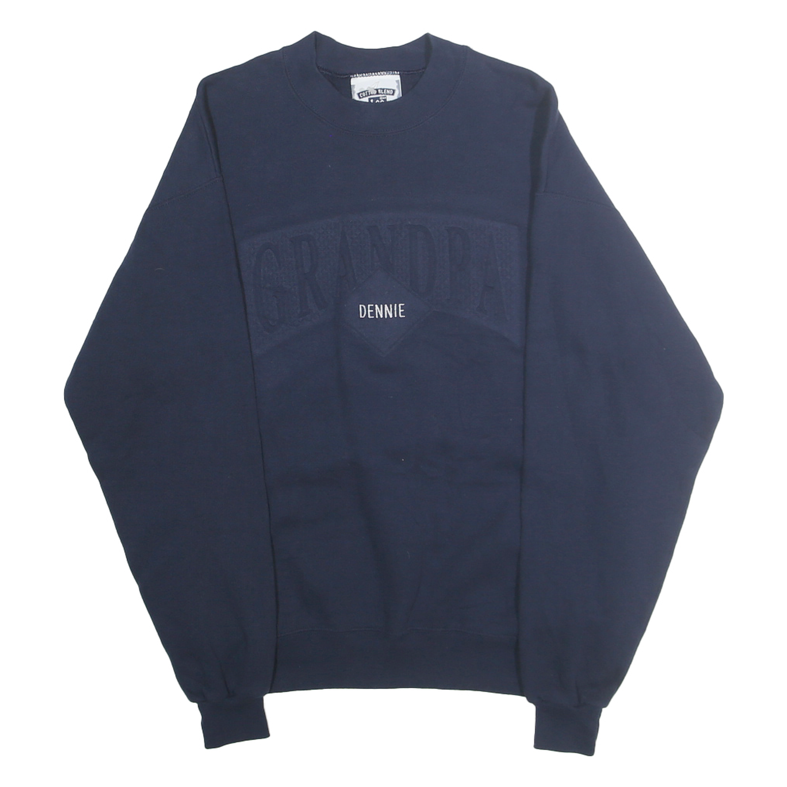 LEE Mens Navy Blue Crew Neck M Grandpa Dennie Cotton Sweatshirt Casual Wear