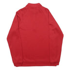 ADIDAS Mens Red Half Zip Sweatshirt M Sportswear Training Pullover