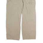 CARHARTT Mens Relaxed Beige Denim Jeans W36 L30 Workwear Cotton Zip Closure