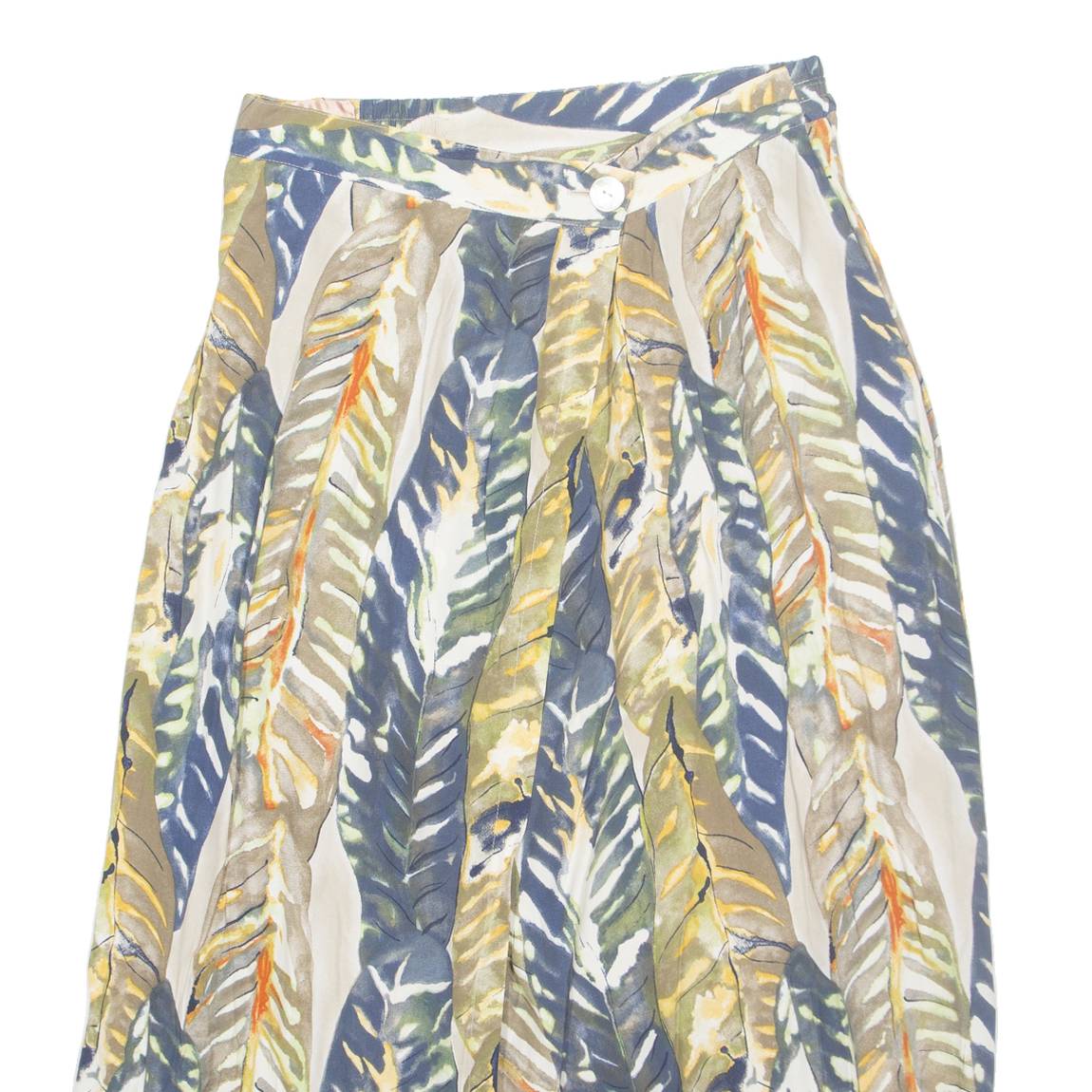 Womens Straight Skirt Beige Long Crazy Pattern UK 12