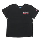 CHAMPION Womens Black Graphic T-Shirt L Short Sleeve Crew Neck Sportswear