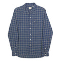 LEVI'S Mens Blue Check Shirt S Cotton Blend Casual Long Sleeve Button Closure