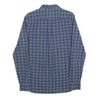 LEVI'S Mens Blue Check Shirt S Cotton Blend Casual Long Sleeve Button Closure