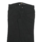 CARHARTT Womens Regular Black Cotton Blend Workwear Trousers W36 L29
